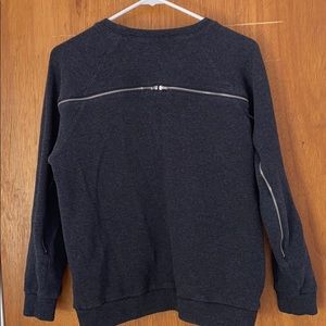 Forever 21 gray zipper back sweatshirt small